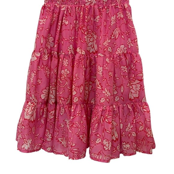 J.Marie The Rosie Ruched Smocked Mini Dress Pink Size XS - Picture 5 of 10